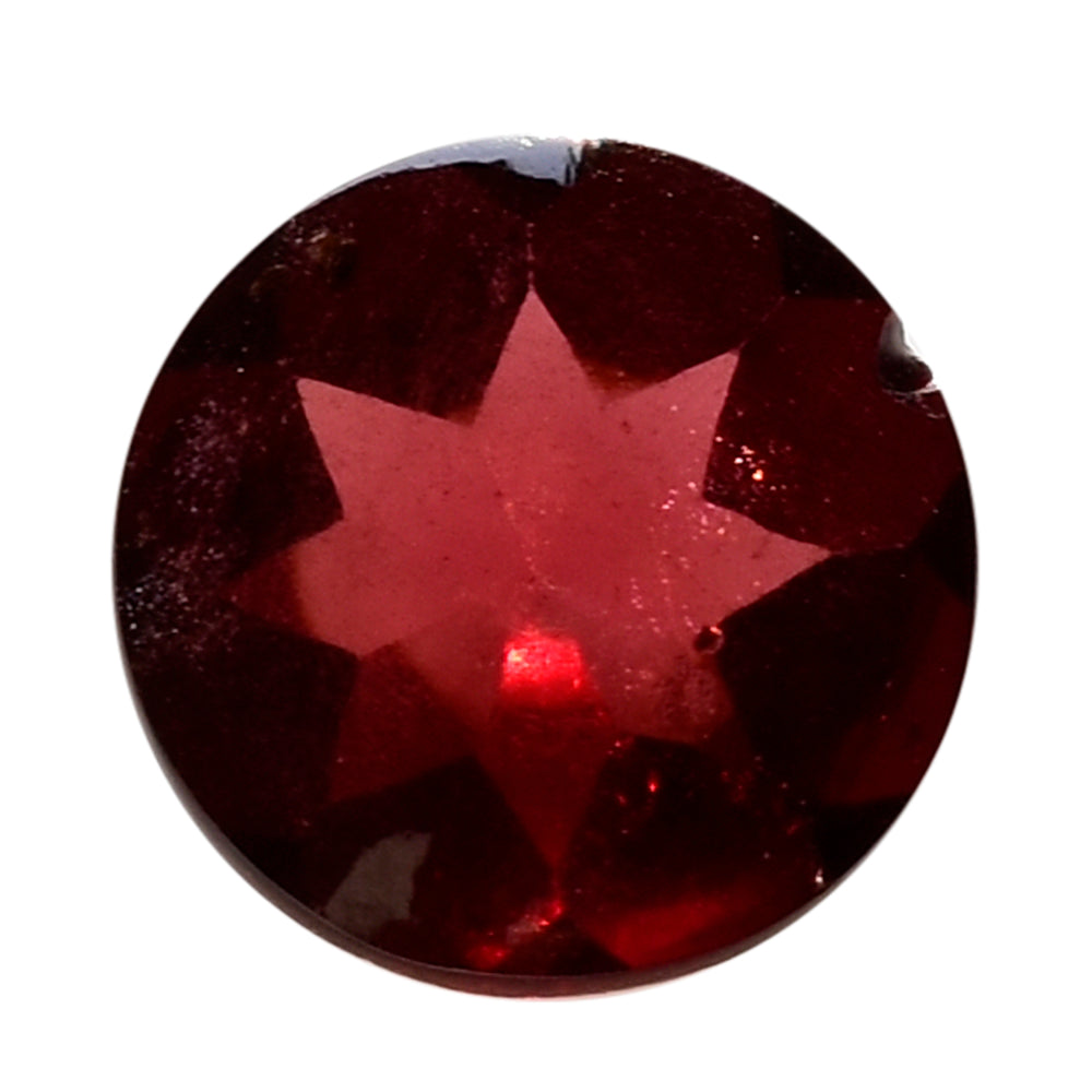 RED GARNET BUFFTOP ROUND 7MM 1.46 Cts.