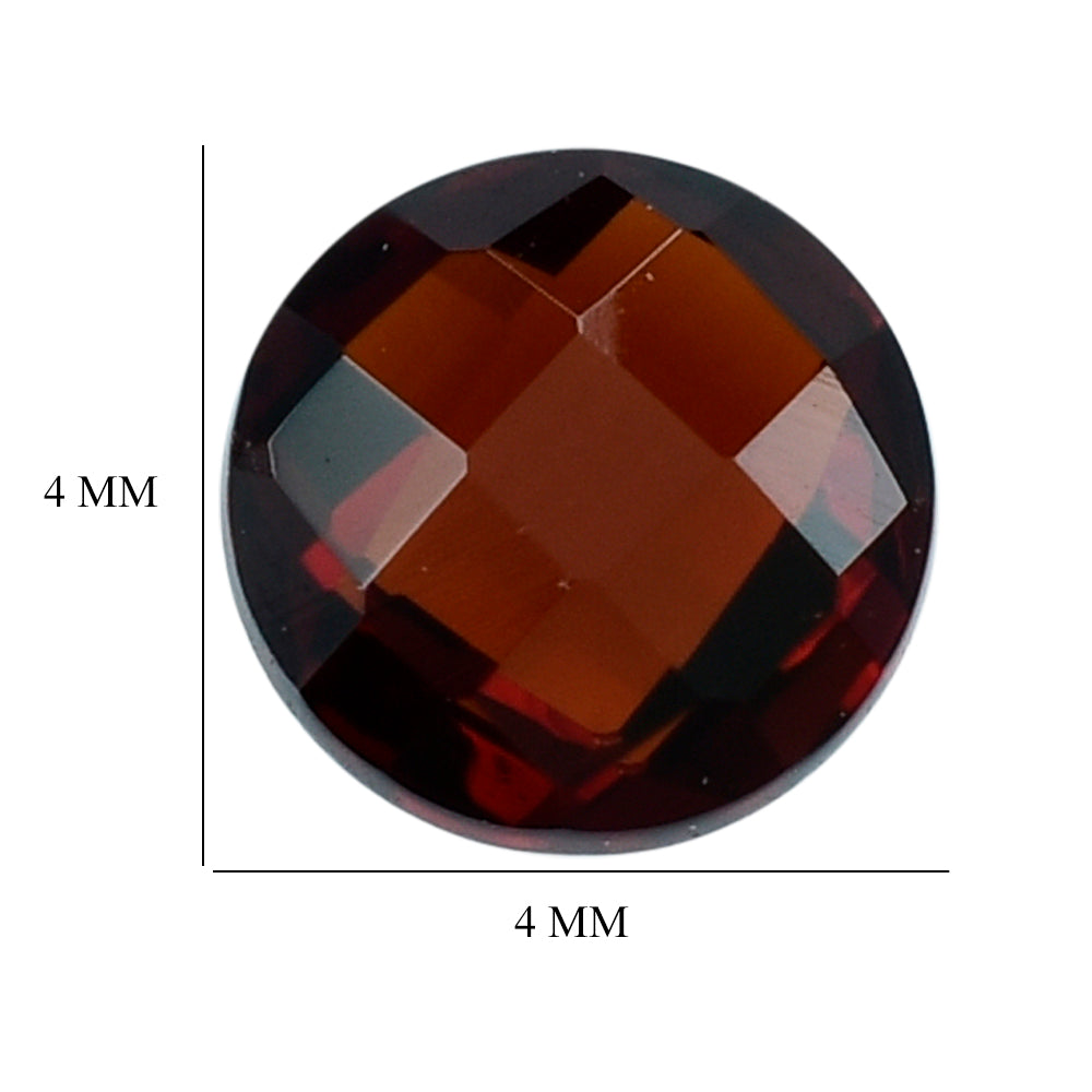 RED GARNET BRIOLETTE ROUND 4MM 0.37 Cts.