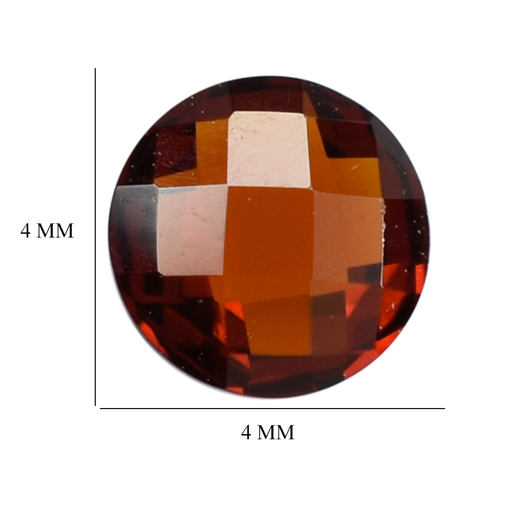 RED GARNET BRIOLETTE ROUND 4MM 0.32 Cts.