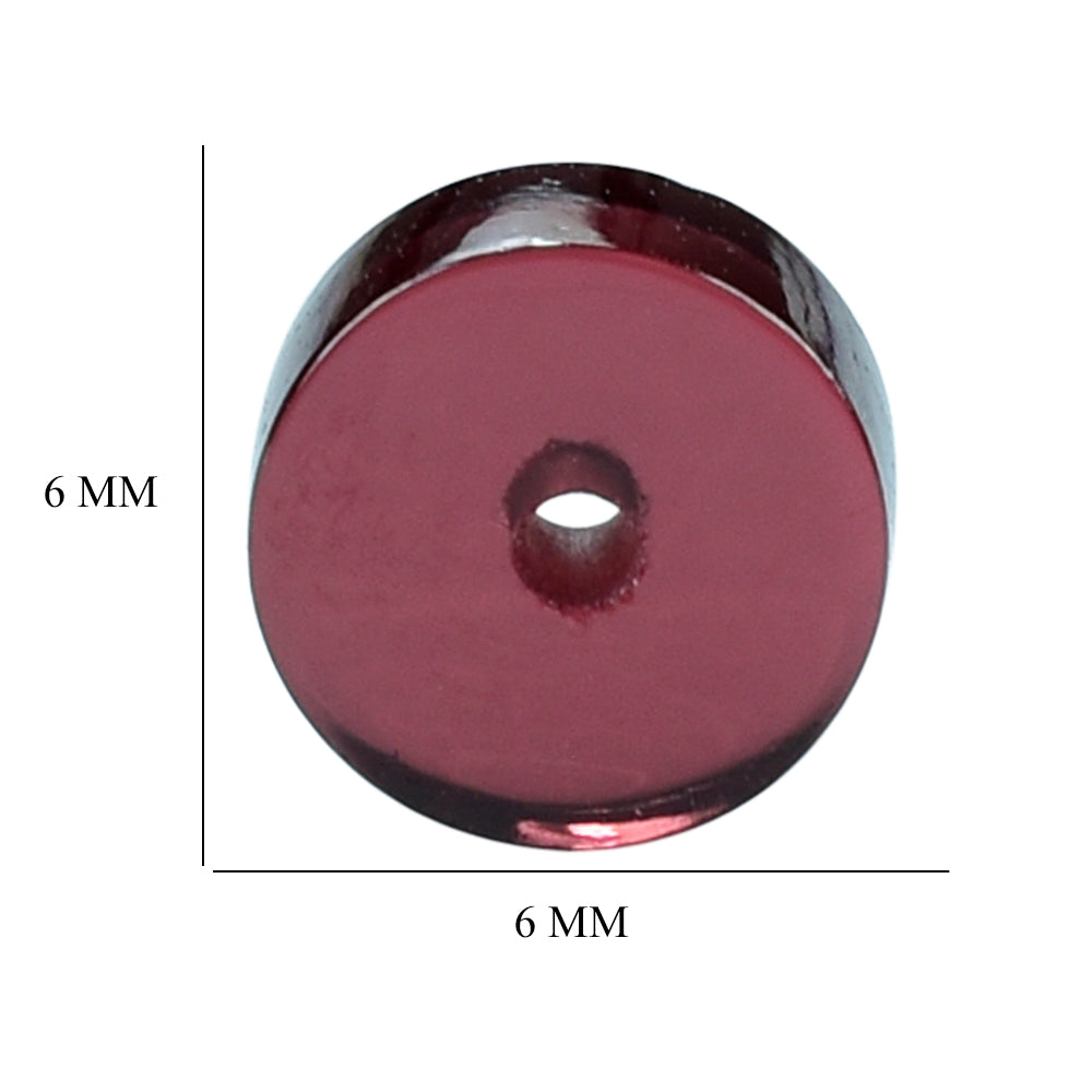 RED GARNET ROUND PLATES (FULL DRILL) 6MM 1.49 Cts.