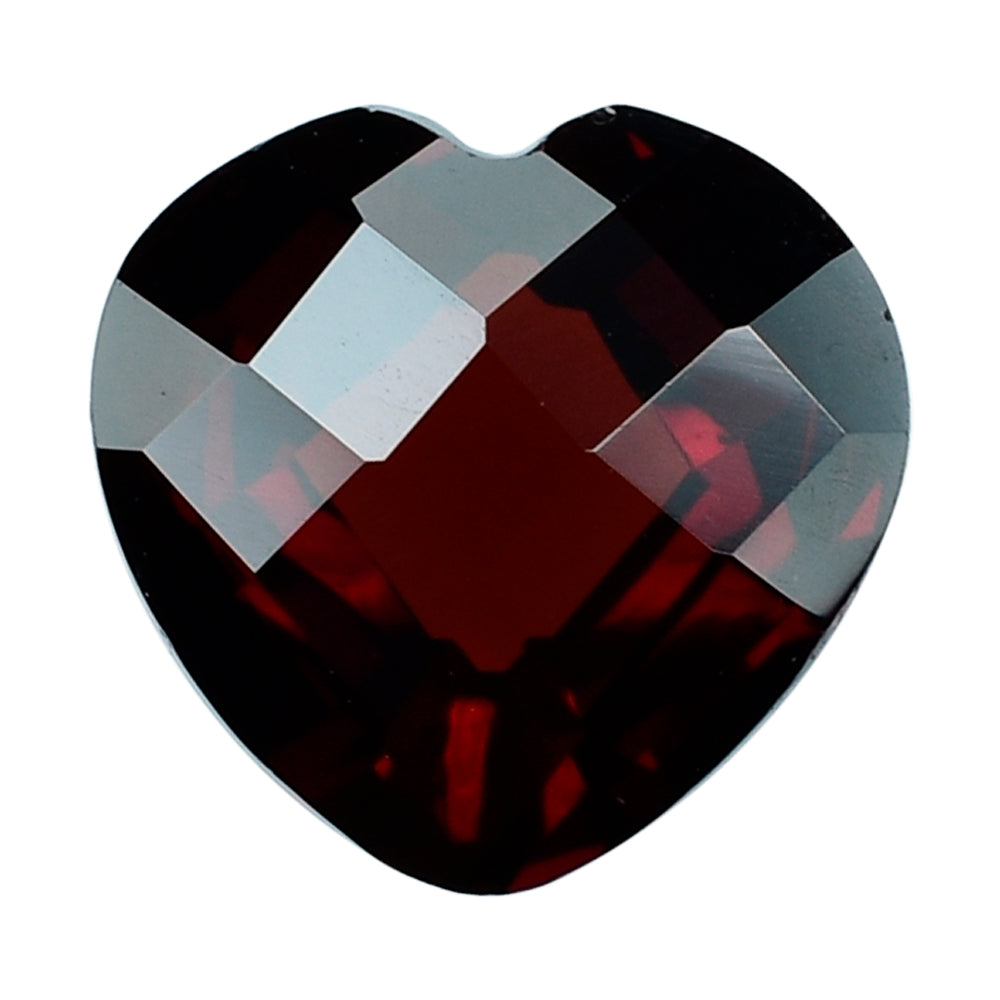 RED GARNET BRIOLETTE HEART 9MM (DARK/CLEAN) 2.96 Cts.