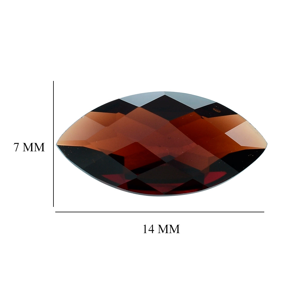 RED GARNET CHECKER CUT MARQUISE 14X7 MM 2.66 Cts.