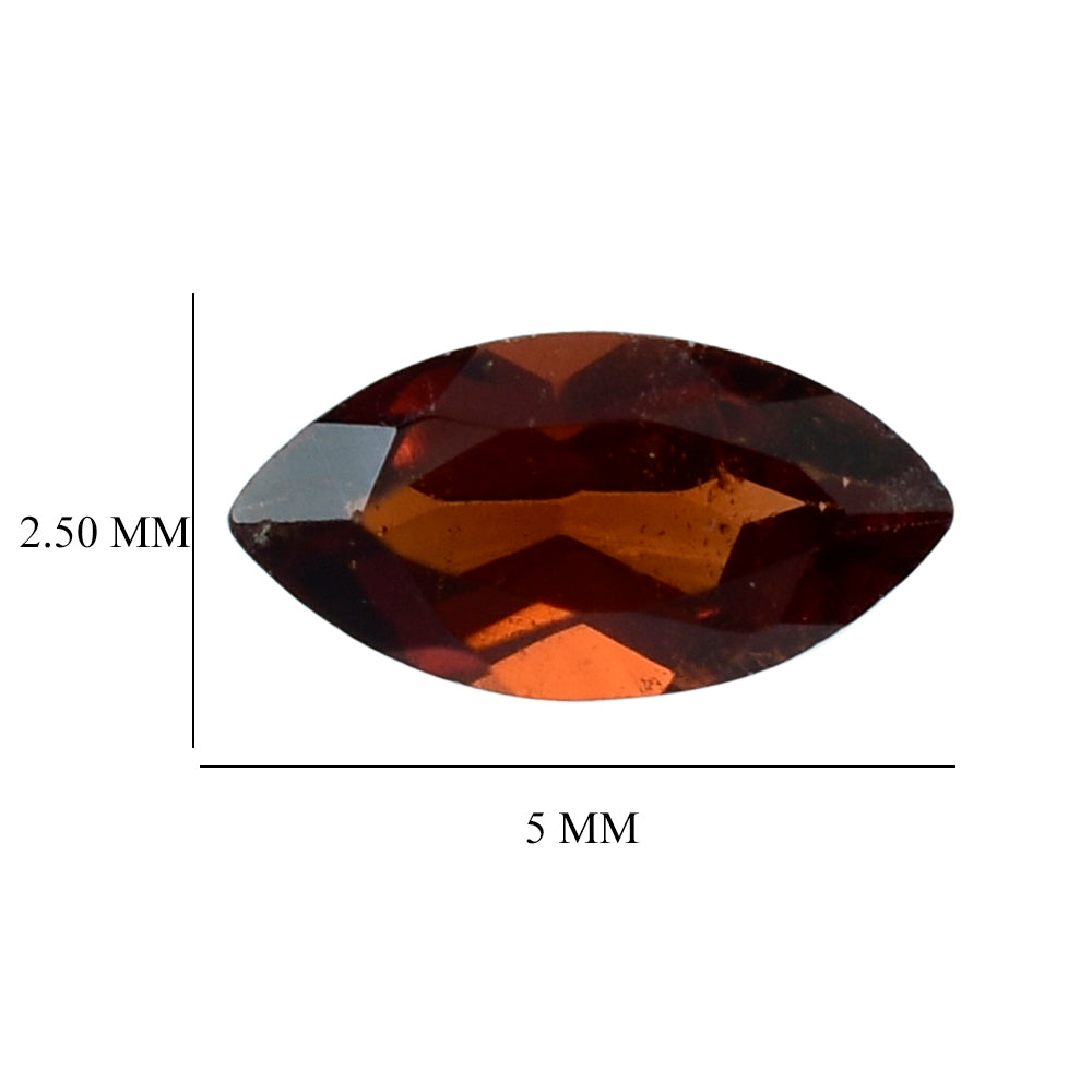 RED GARNET CUT MARQUISE 5X2.50MM 0.18 Cts.