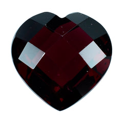 RED GARNET BRIOLETTE HEART 12MM 7.99 Cts.