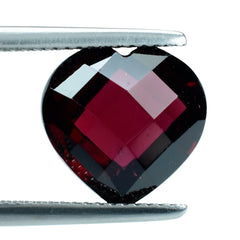 RED GARNET BRIOLETTE HEART 12MM 7.99 Cts.