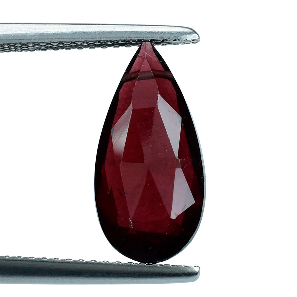 RED GARNET ROSE CUT BRIOLETTE PEAR (FULL DRILL) 16X8MM 5.50 Cts.