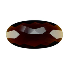RED GARNET CHECKER CUT OVAL 18X9MM 6.18 Cts.