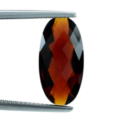 RED GARNET CHECKER CUT OVAL 18X9MM 6.18 Cts.