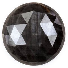 GREY SAPPHIRE ROSE CUT ROUND CAB 16MM 11.50 Cts.