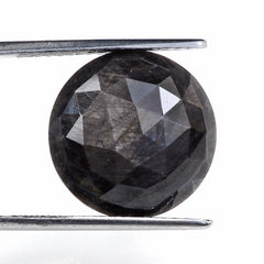 GREY SAPPHIRE ROSE CUT ROUND CAB 16MM 11.50 Cts.