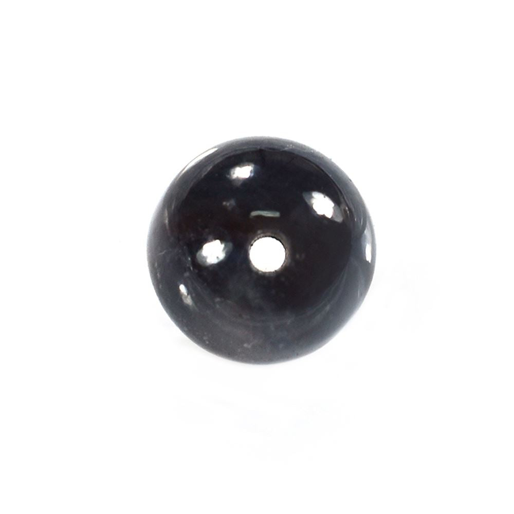 GREY SAPPHIRE PLAIN ROUND BALLS (OPAQUE MEDIUM)(WITH WHITE LINES  CRACKS)(F/D_1.50MM) 10.00X10.00 MM 10.34 CTS