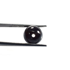 GREY SAPPHIRE PLAIN ROUND BALLS (OPAQUE MEDIUM)(WITH WHITE LINES  CRACKS)(F/D_1.50MM) 10.00X10.00 MM 10.34 CTS