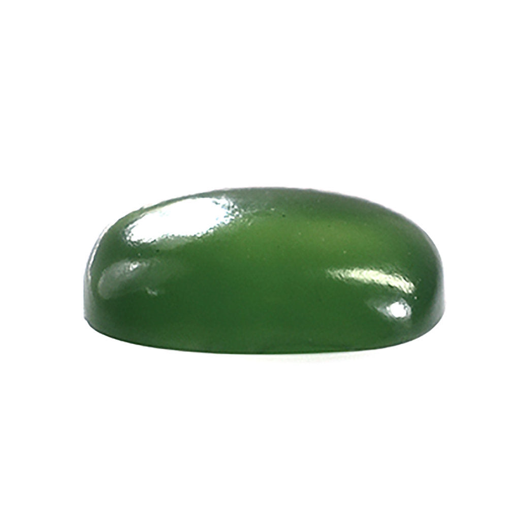 GREEN SERPENTINE PLAIN CUSHION CAB 12MM 4.68 Cts.