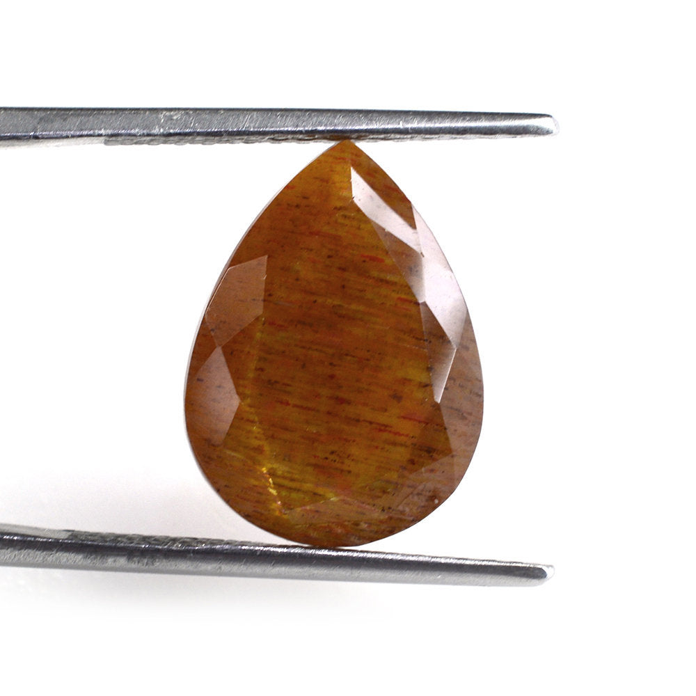 GOLDEN SUNSTONE CUT PEAR 16X12MM 7.05 Cts.