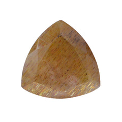 GOLDEN SUNSTONE CUT TRILLION 10 MM 2.87 CTS