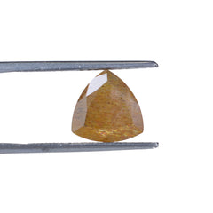GOLDEN SUNSTONE CUT TRILLION 10 MM 2.87 CTS