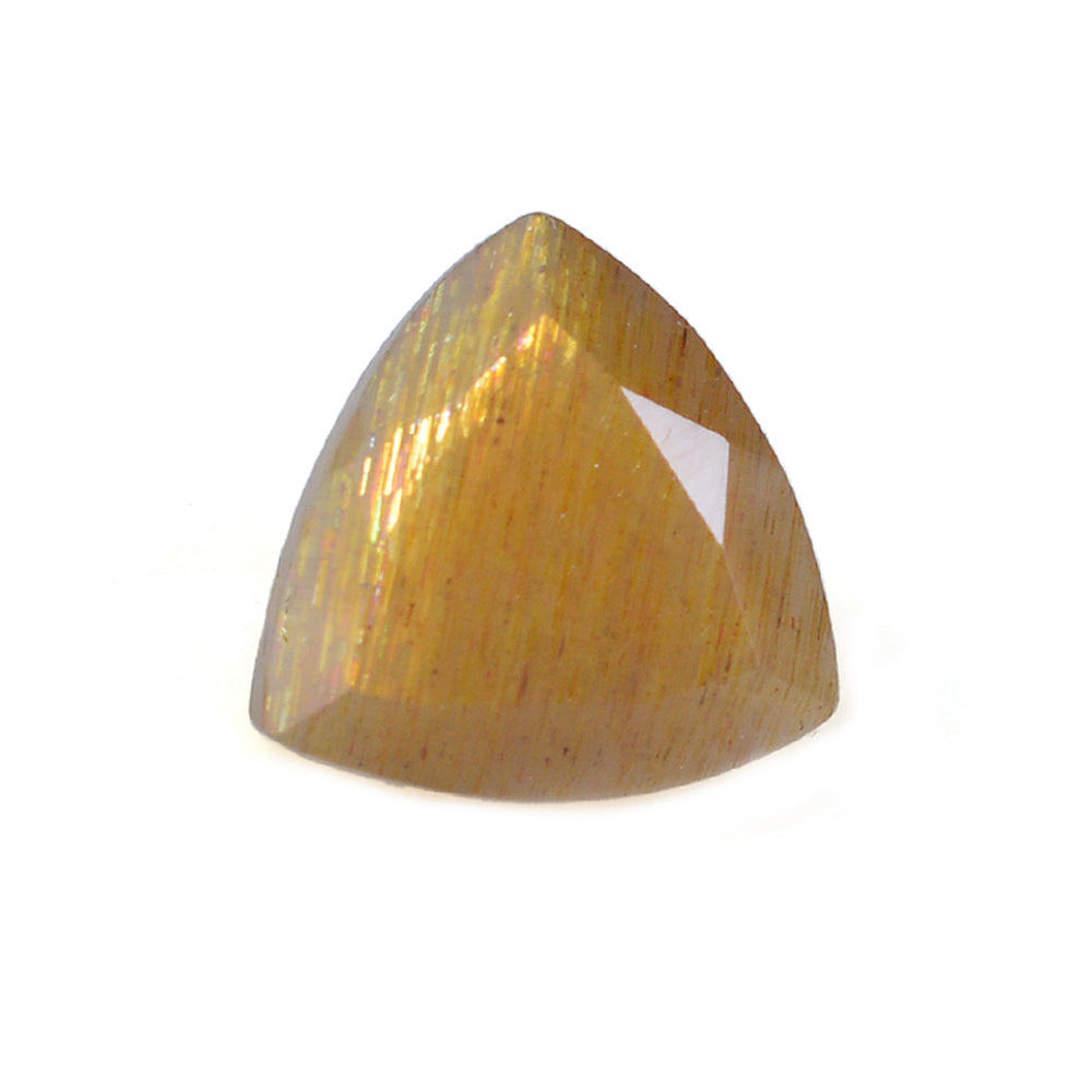GOLDEN SUNSTONE CUT TRILLION 8 MM 1.52 CTS