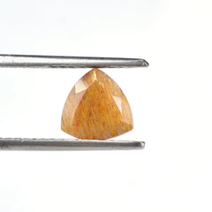 GOLDEN SUNSTONE CUT TRILLION 8 MM 1.52 CTS