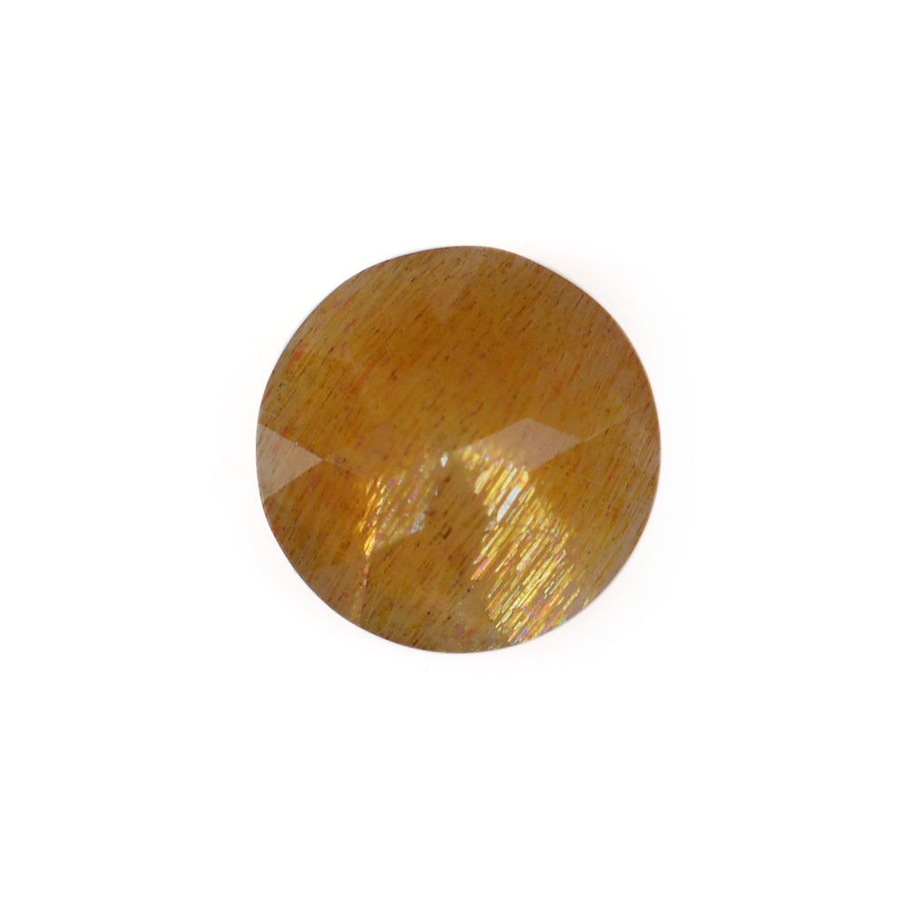 GOLDEN SUNSTONE CUT ROUND 8 MM 1.66 CTS