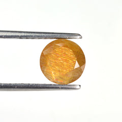 GOLDEN SUNSTONE CUT ROUND 8 MM 1.66 CTS