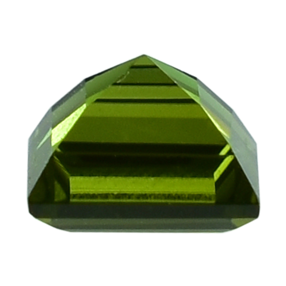 NEW GREEN TOURMALINE CUT SQUARE 4MM 0.35 Cts.