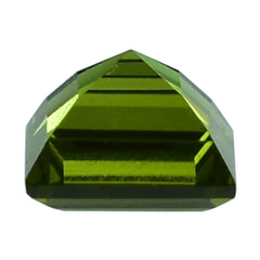 NEW GREEN TOURMALINE CUT SQUARE 4MM 0.35 Cts.