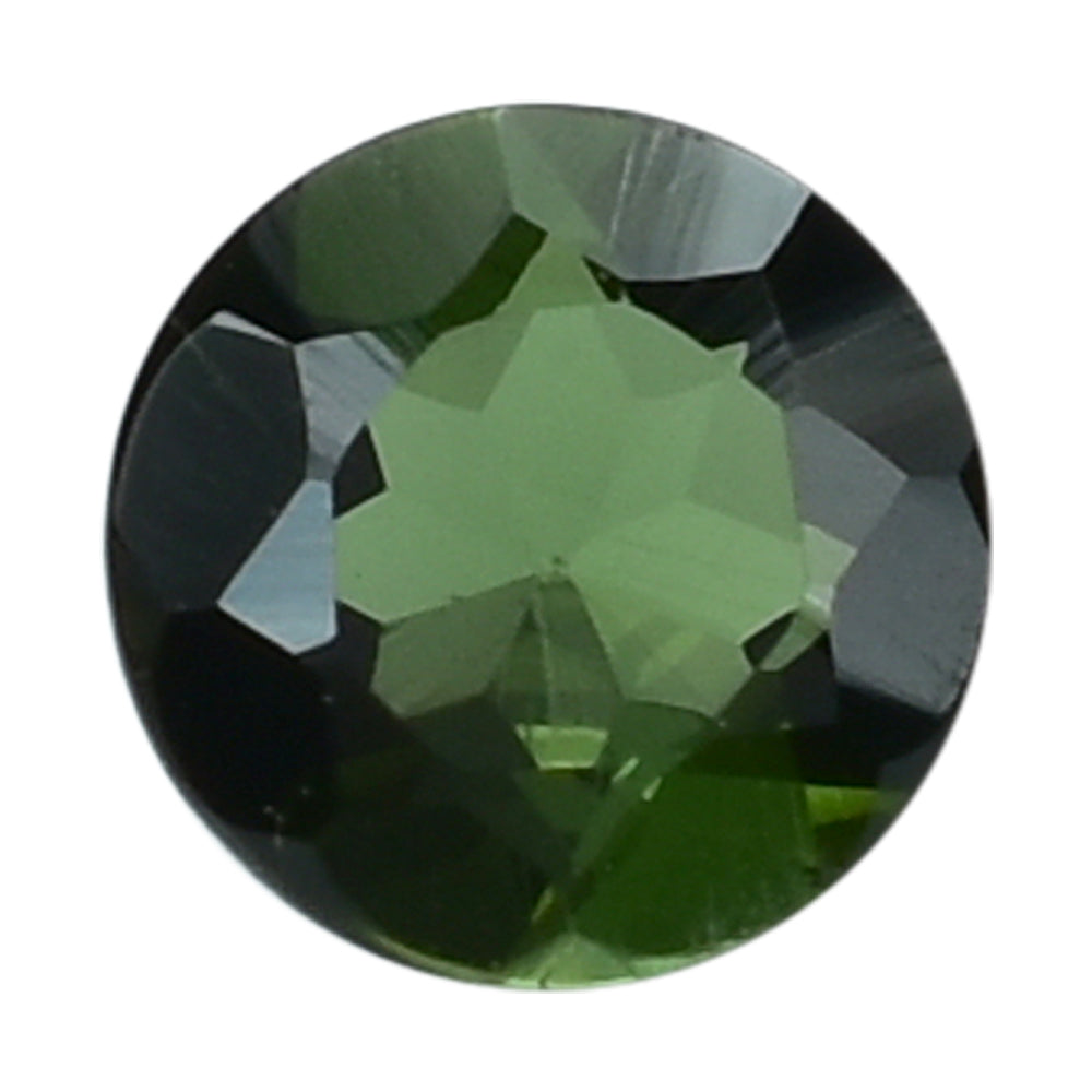 GREEN TOURMALINE CUT ROUND 3.50MM 0.17 Cts.