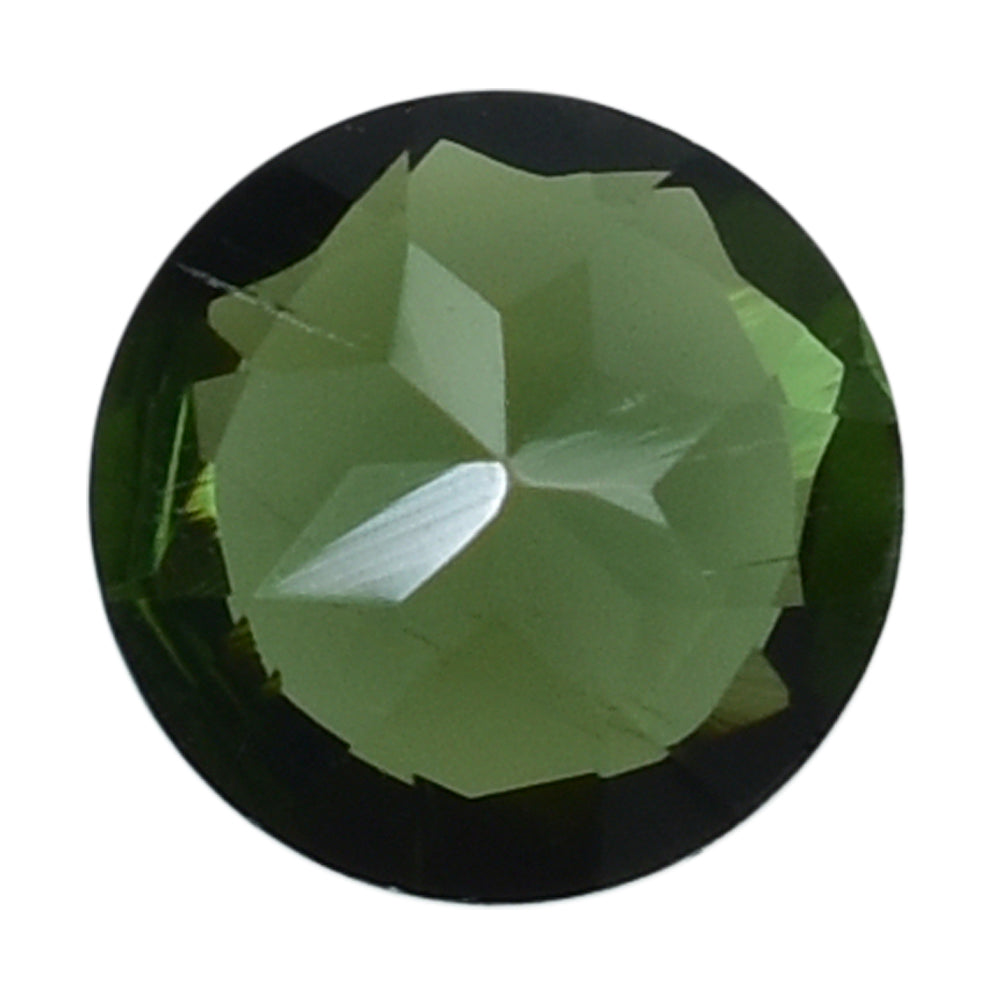 GREEN TOURMALINE CUT ROUND 3.50MM 0.17 Cts.