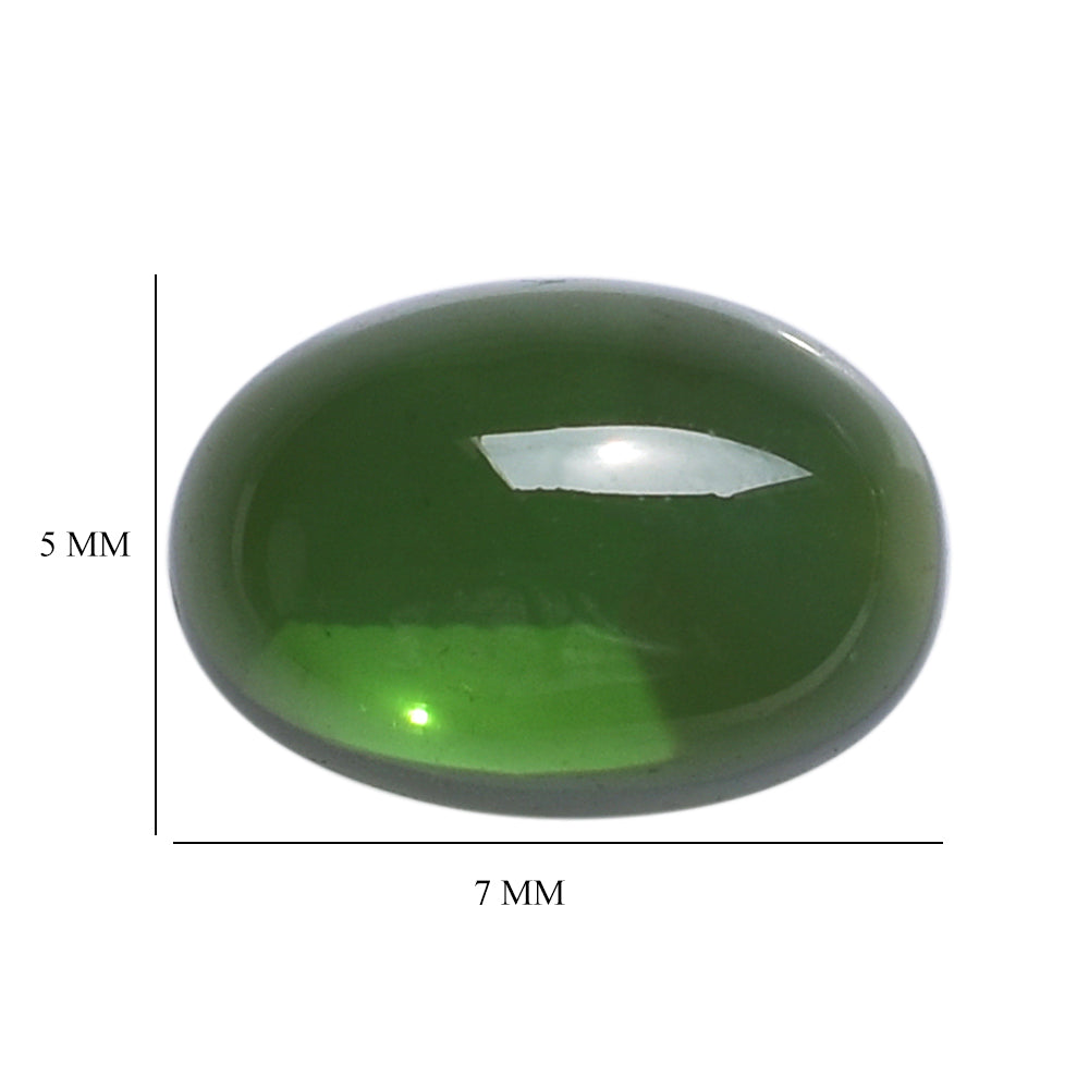 GREEN TOURMALINE OVAL CAB 7X5MM 0.91 Cts.
