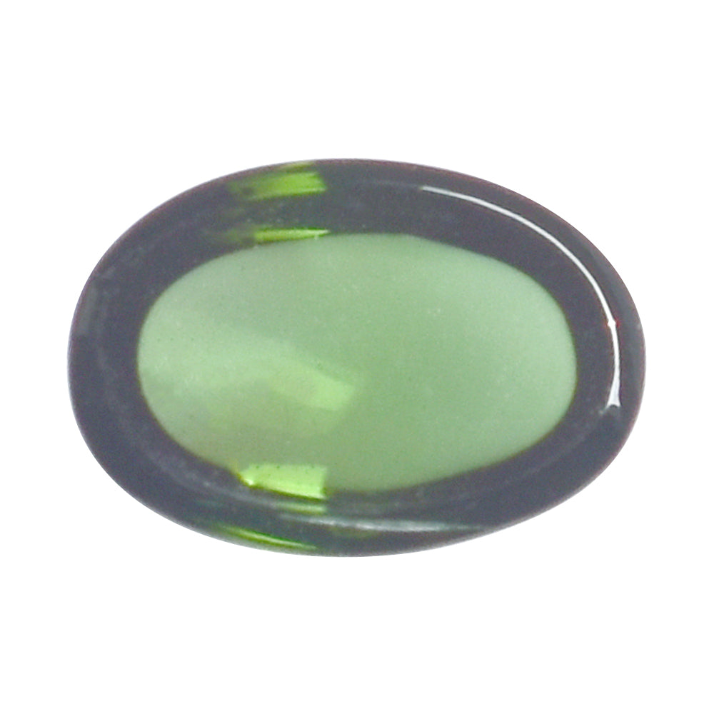 GREEN TOURMALINE OVAL CAB 7X5MM 0.88 Cts.