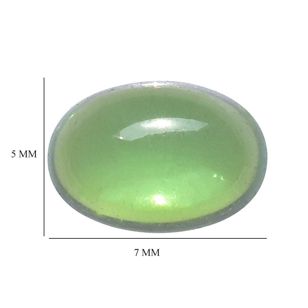 GREEN TOURMALINE OVAL CAB 7X5MM 0.88 Cts.