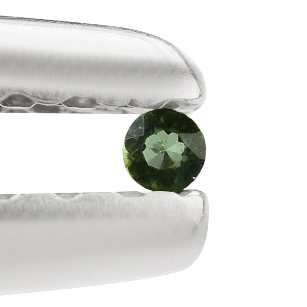 GREEN TOURMALINE CUT ROUND 1.10MM 0.005 Cts.