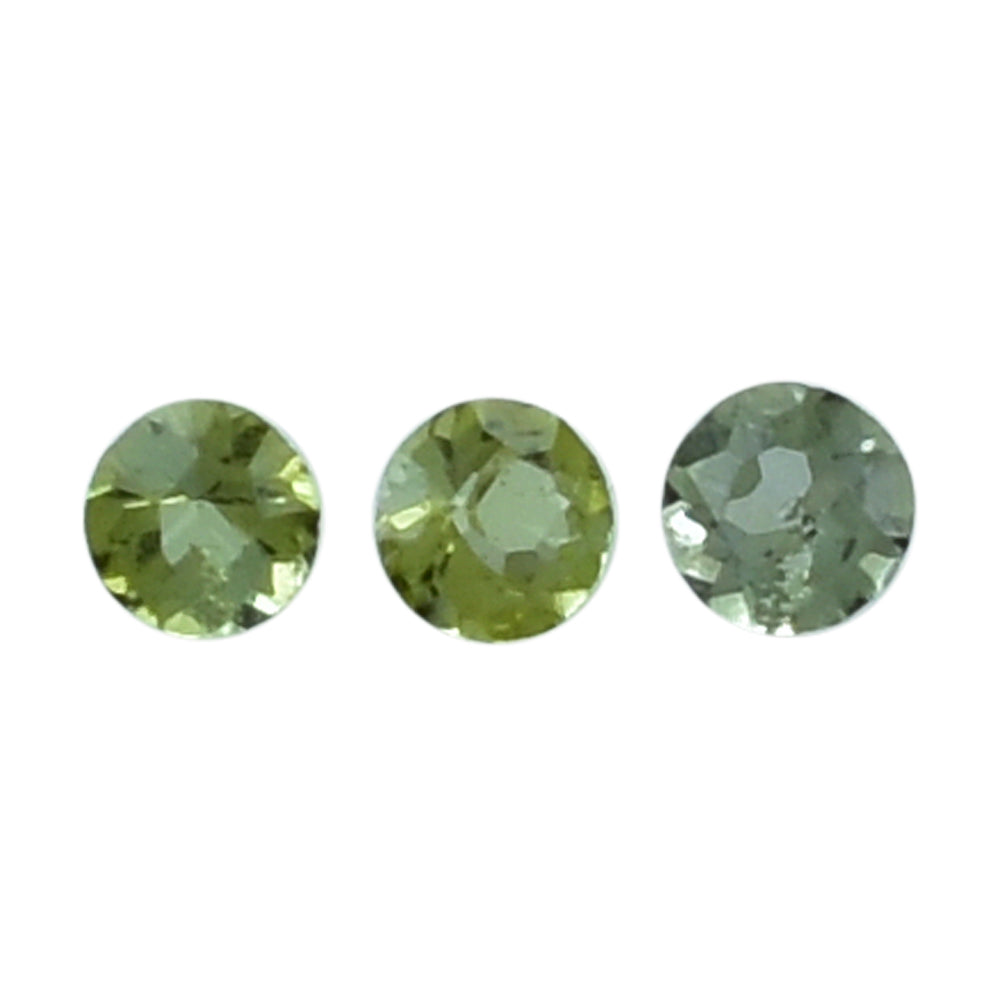 GREEN TOURMALINE CUT ROUND 1.10MM 0.005 Cts.