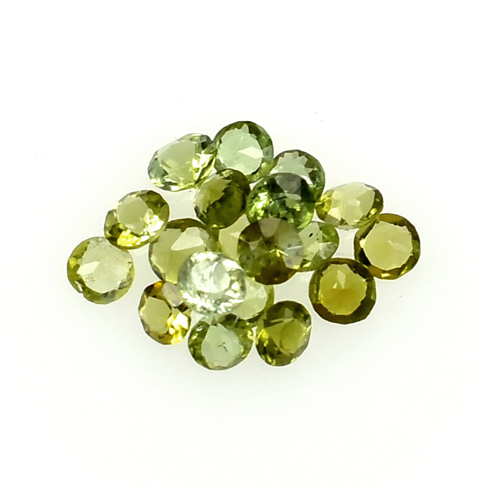 GREEN TOURMALINE CUT ROUND 1.10MM 0.005 Cts.