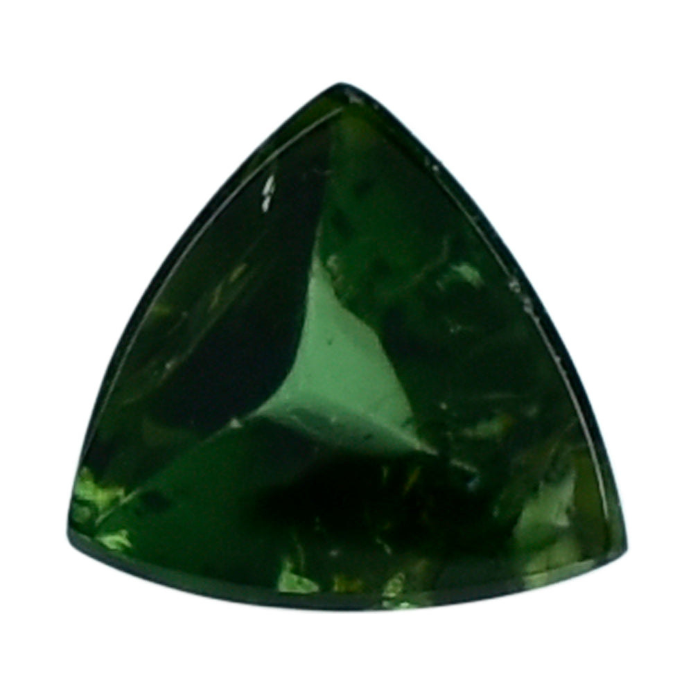 GREEN TOURMALINE (OPEN COLOR) (SI) SUGARLOAF TRILLION CAB (FLAT BOTTOM) 4MM (TH. 2.60-3.00MM) 0.30 Cts.