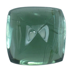GREEN TOURMALINE (OPEN COLOR) (SI) SUGARLOAF CUSHION CAB (FLAT BOTTOM) 5MM (TH. 3.25-3.65MM) 0.77 Cts.
