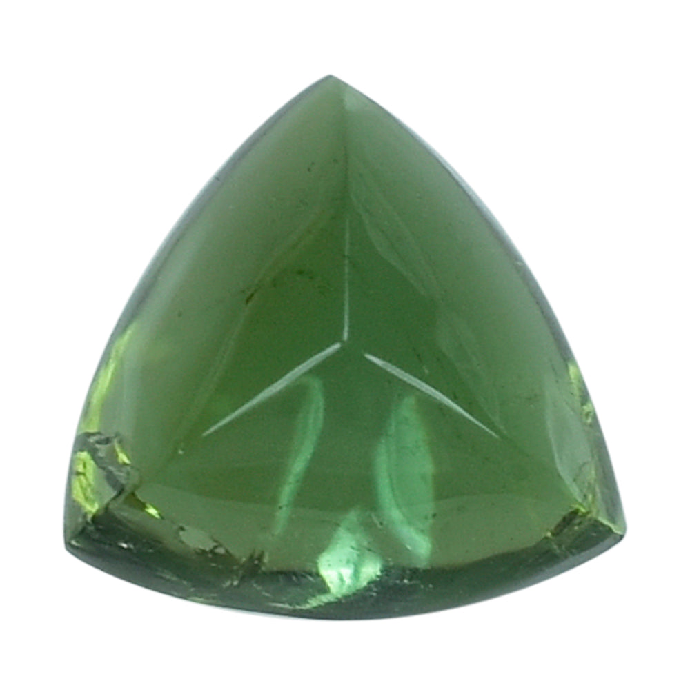 GREEN TOURMALINE (OPEN COLOR) (SI) SUGARLOAF TRILLION CAB (FLAT BOTTOM) 6MM (TH. 3.90-4.30MM) 1.05 Cts.