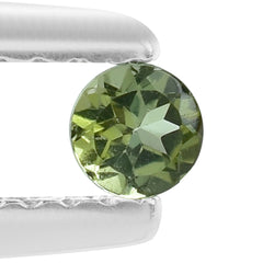 NEW GREEN TOURMALINE CUT ROUND 3MM 0.11 Cts.