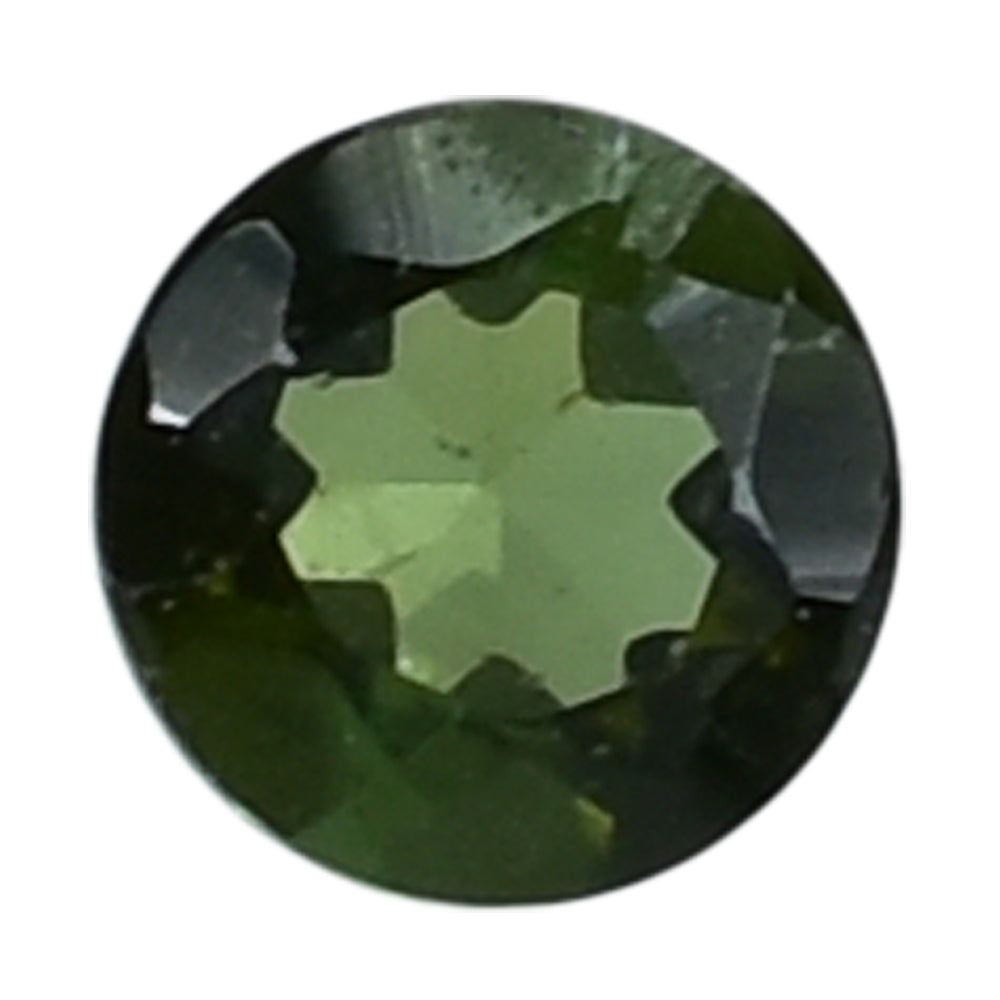 GREEN TOURMALINE CUT ROUND 2.50MM 0.06 Cts.