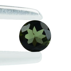 GREEN TOURMALINE CUT ROUND 3MM 0.12 Cts.