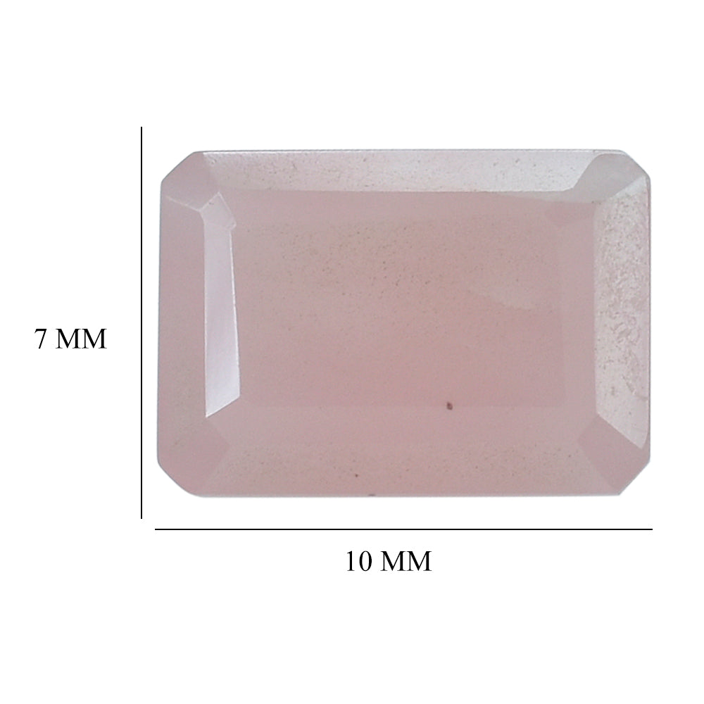 GUAVA QUARTZ CUT OCTAGON 10X7MM 2.50 Cts.