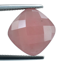 GUAVA QUARTZ CHECKER CUT CUSHION 13.50MM 10.30 Cts.