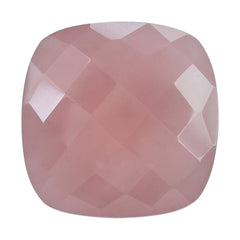 GUAVA QUARTZ CHECKER CUT CUSHION 14MM 12.20 Cts.
