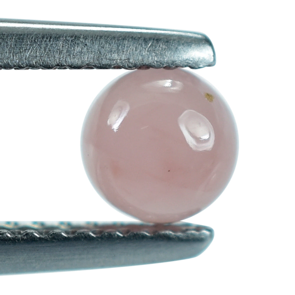 GUAVA QUARTZ ROUND CAB 5MM 0.45 Cts.