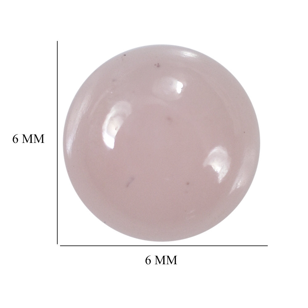 GUAVA QUARTZ ROUND CAB 6MM 0.92 Cts.