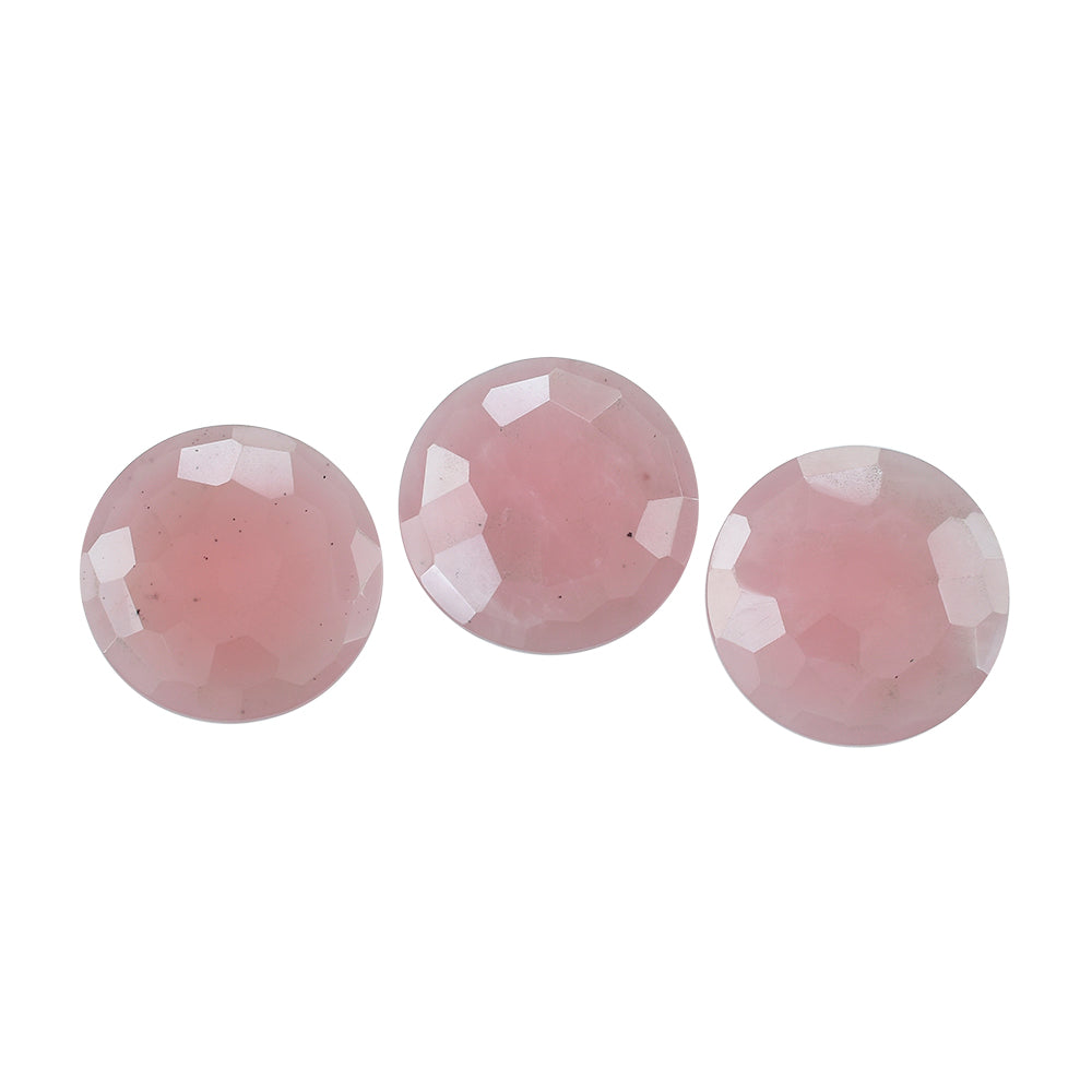 GUAVA QUARTZ IRREGULAR BRIOLETTE ROUND 16 MM  7.18 Cts.