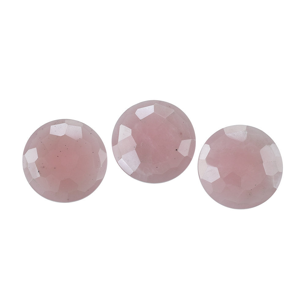 GUAVA QUARTZ IRREGULAR BRIOLETTE ROUND 16 MM  7.18 Cts.