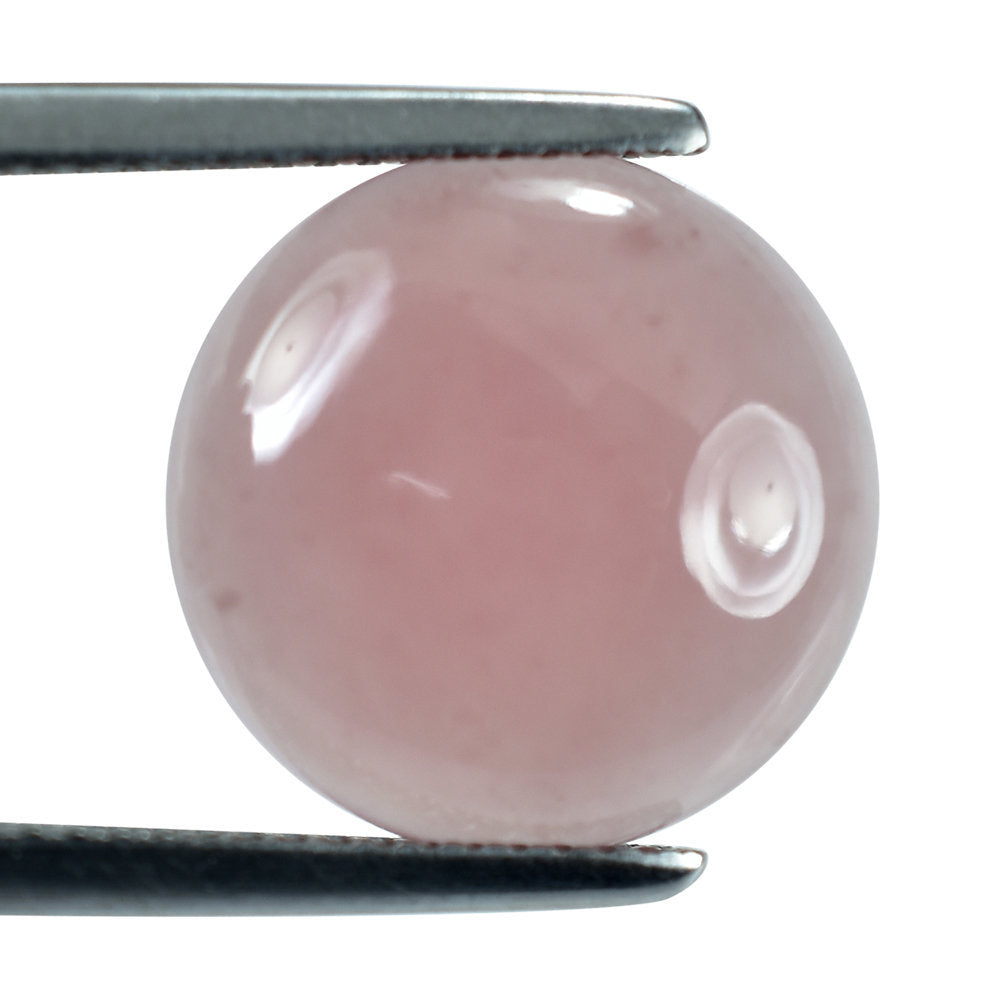 GUAVA QUARTZ ROUND CAB (FLAT) 14MM 5.70 Cts.