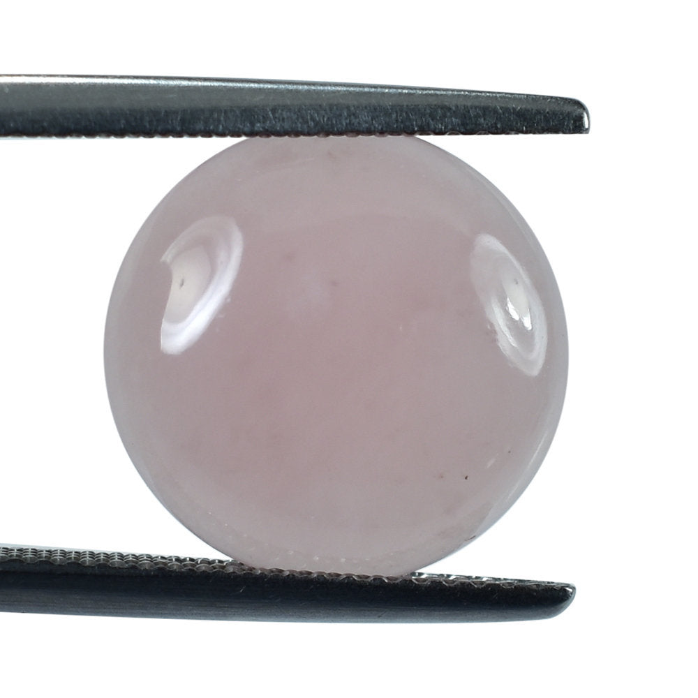 GUAVA QUARTZ ROUND CAB (FLAT) 14MM 5.45 Cts.