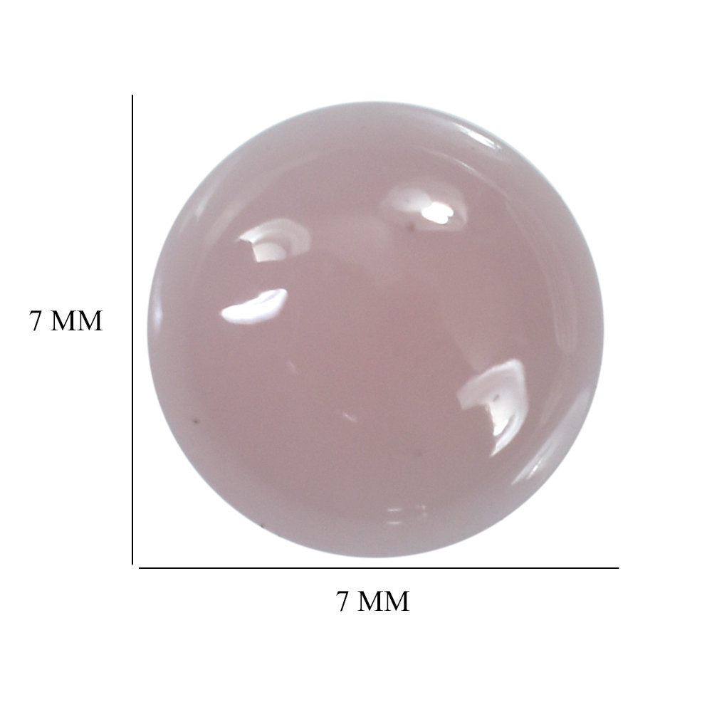 GUAVA QUARTZ ROUND CAB 7MM 1.03 Cts.